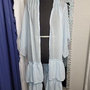 Bcbgeneration kimono color sky